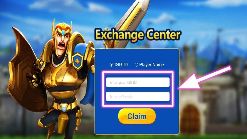 When redeeming through the Lords Mobile website, you will need either your IGG ID or Player Name.