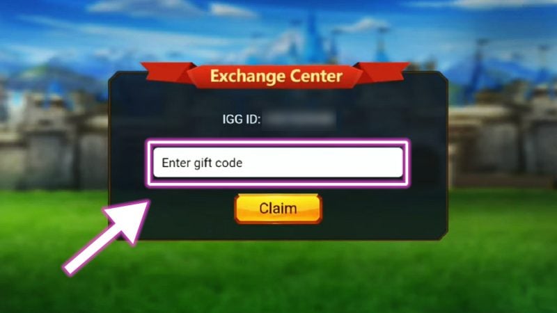 To redeem Lords Mobile: Kingdom Wars free codes via Android, locate the Exchange Center Tab in the Settings menu.