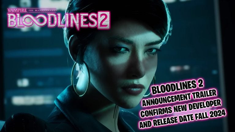Vampire: The Masquerade   Bloodlines 2 debuted a new teaser trailer, confirming the new developer and a targeted release of Fall 2024.