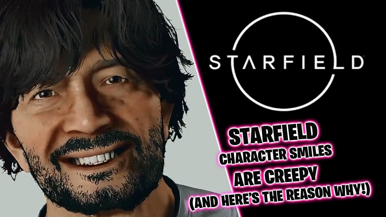 Starfield character models have creepy, uncanny valley smiles. A game developer explains this is due to the models not using facial muscles.