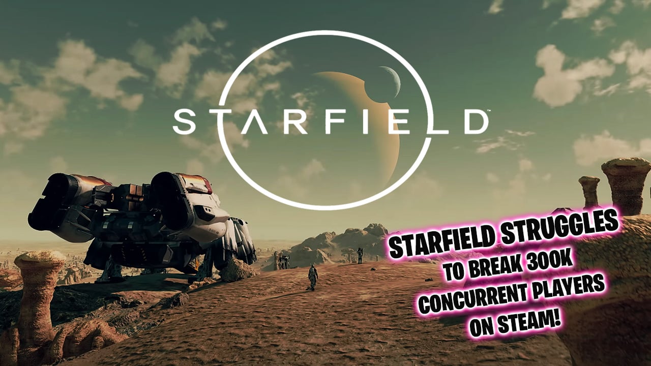 Bethesda s massive open space scifi RPG Starfield has not broken past the 300K concurrent player record days after the full release.