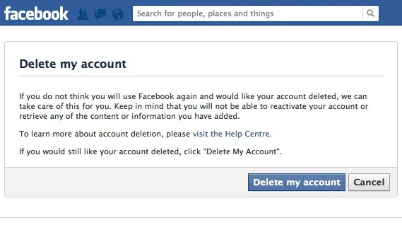How to deactivate your Facebook account